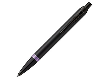 Шариковая ручка Parker IM Vibrant Rings Flame Amethyst Purple, стержень: M blue