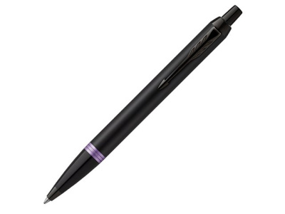 Шариковая ручка Parker IM Vibrant Rings Flame Amethyst Purple, стержень: M blue