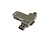 USB 3.0- флешка на 32 Гб поворотный механизм 2 в 1, c дополнительным разъемом Type-C с одноцветным металлическим клипом