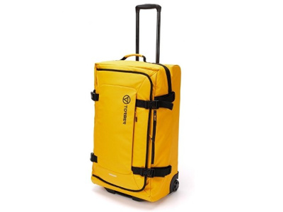 Сумка на колесах TORBER РИТМ, желтый, полиэстер 900D с PU покрытием, 70 х 41 х 28,5 см