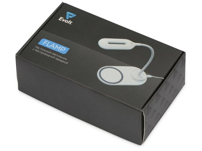 Настольный светильник с беспроводной зарядкой "Flamp"