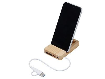 USB хаб «Memo», 2*USB, 2*Type C