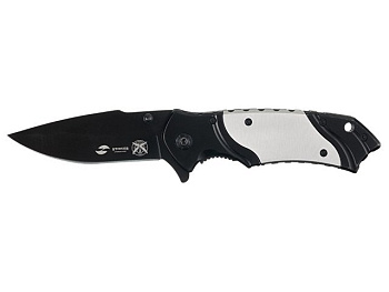 Нож складной Stinger, 120 мм, (черный)
