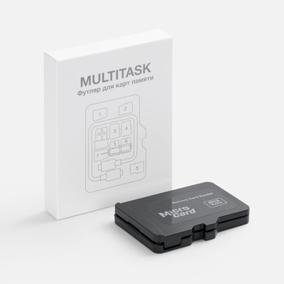 Футляр для карт памяти и SIM Multitask