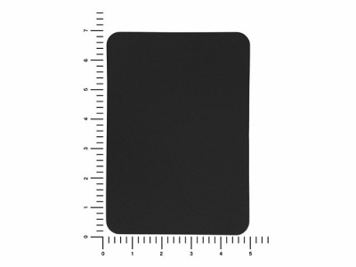 ПАТЧ ПРЯМОУГОЛНЫЙ nubuk (чёрный) 5,0 х 7
