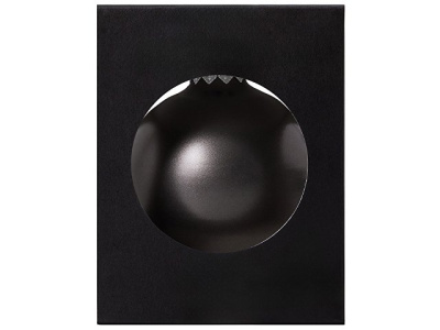 Стеклянный елочный шар "Christmas bauble", черный металлик