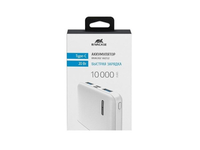RIVACASE VA2532 (10000 мАч) QC/PD 20W внешний аккумулятор с дисплеем