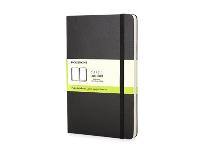 Записная книжка Moleskine Classic (нелинованный) в твердой обложке, Pocket (9x14см)