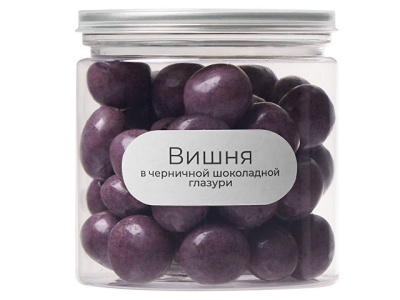 Вишня в черничной глазури