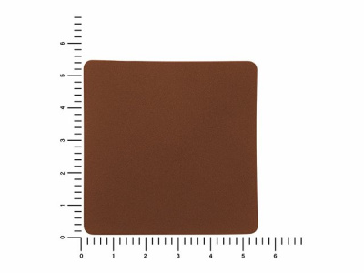 ПАТЧ КВАДРАТ nubuk (коричневый ) 5,5 х 5