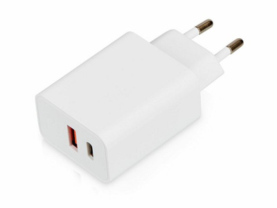 Сетевое зарядное устройство c выходами USB-A и USB-C «Recharger Pro», быстрая зарядка QC/PD, 30 Вт