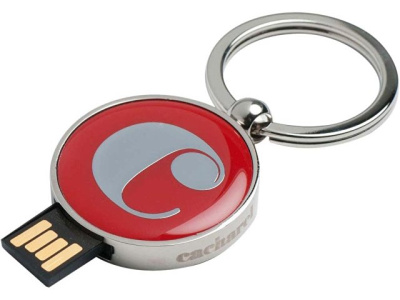 Набор Cacharel: шариковая ручка, брелок с флеш-картой USB 2. на 4 Гб