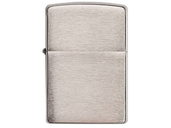 Зажигалка ZIPPO Armor™ c покрытием Brushed Chrome, латунь/сталь, серебристая, матовая