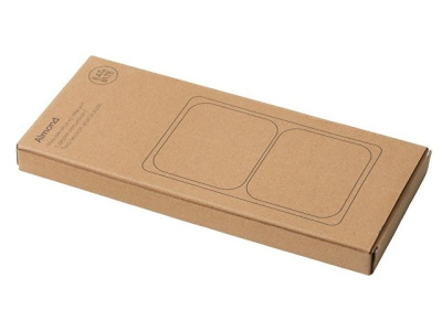 Менажница из акации с двумя секциями "Almond"