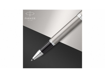 Ручка-роллер Parker IM Stainless Steel CT, стержень: F, цвет чернил: black