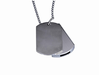 Флешка Армейский жетон (Armi.512.S, I= 512 Мбайт, Металлический корпус