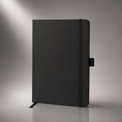 Блокнот "ColorNote Black", твердая обложка A5, 80 листов, черный