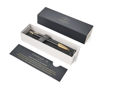 Шариковая ручка Parker IM Premium Black GT, стержень: M, цвет чернил: blue