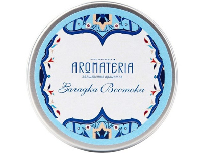 Набор: платок «Арабески» и свеча «Загадка Востока»
