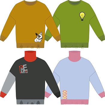 Свитер оверсайз Tricksy Net Grange на заказ