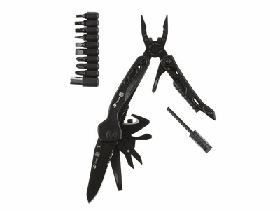 Мультитул Stinger, 105x45 мм, 13 функций, сталь, чёрный