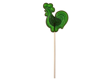 Леденец "Петушок", зеленый со вкусом яблока