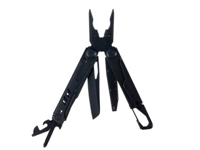 Мультитул Stinger, 115 мм, 14 функций, сталь, черный