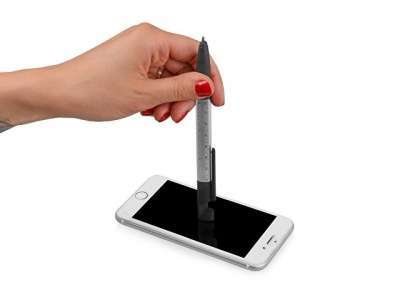 Ручка-стилус металлическая шариковая многофункциональная (6 функций) «Multy»