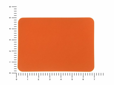 ПАТЧ ПРЯМОУГОЛНЫЙ soft-touch (оранжевый ) 5,0 х 7