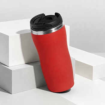 Термокружка "Double wall mug C1", soft touch, 350 мл