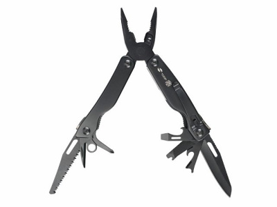 Мультитул Stinger, 100x40 мм, 11 функций, сталь, чёрный