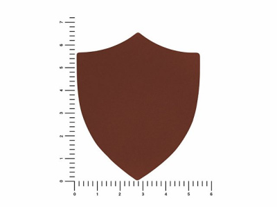 ПАТЧ ЩИТ soft-touch (коричневый ) 6,6 х 5