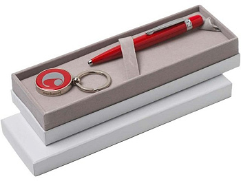 Набор Cacharel: шариковая ручка, брелок с флеш-картой USB 2. на 4 Гб