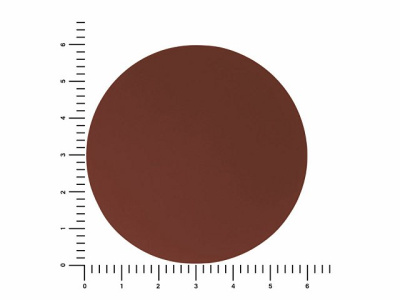 ПАТЧ КРУГ soft-touch (коричневый ) 6,0 х 6