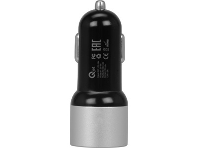 Адаптер автомобильный USB с функцией быстрой зарядки QC 3.0 "TraffIQ"