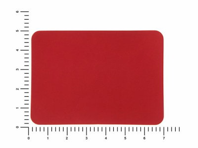 ПАТЧ ПРЯМОУГОЛНЫЙ soft-touch (красный) 5,0 х 7