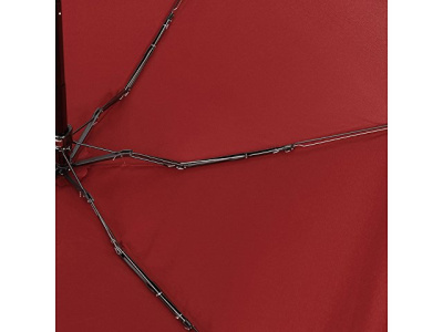 Зонт складной женский TORBER, механика, 5 сложений, красный, каркас алюминий, эпонж, пластиковая ручка