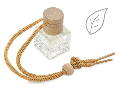 Подарочный набор с обложкой для автодокументов и автоароматизатором "зеленый чай"