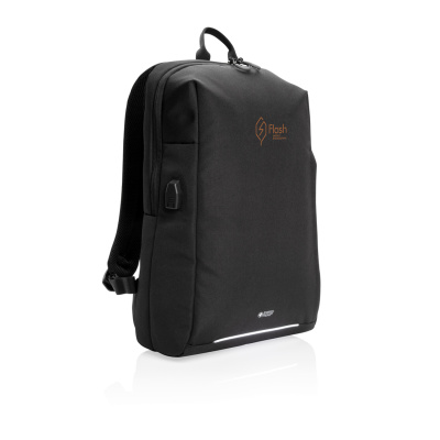 Рюкзак Swiss Peak с RFID-защитой и USB-A из rPET AWARE™, 15