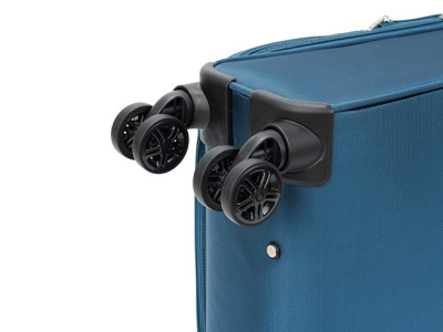 Чемодан TORBER ВИВИ, синий, полиэстер, 39 х 20 х 54 см