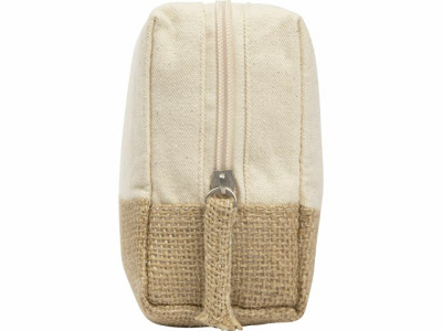 Косметичка "Jute" с ручкой из хлопка и джута