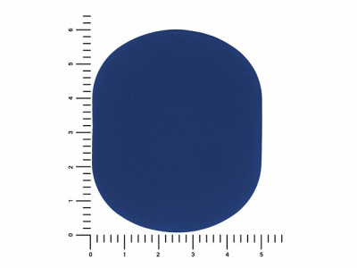 ПАТЧ ОВАЛ soft-touch (синий) 6,0 х 5