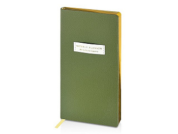 Еженедельник недатированный А6 "Verde" с нашивкой
