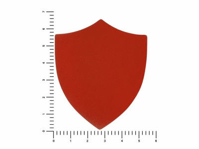 ПАТЧ ЩИТ nubuk (красный) 6,6 х 5