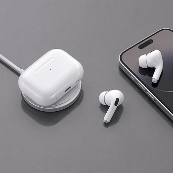 Беспроводные наушники с микрофоном Air Nova 2, TWS, BT5.4, 300 мАч, QI, белый