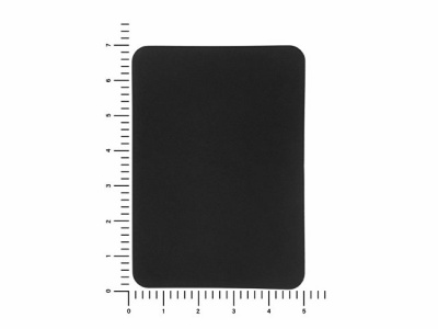 ПАТЧ ПРЯМОУГОЛНЫЙ soft-touch (чёрный) 5,0 х 7
