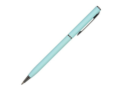 Ручка шариковая автоматическая BrunoVisconti® "PALERMO" цвет корпуса голубой, soft-touch