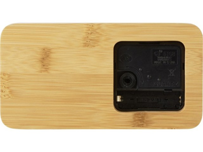 Прямоугольные настольные часы из бамбука "Squarium"