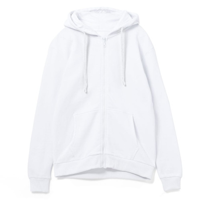 Толстовка на молнии с капюшоном Siverga 2.0 Heavy, белая, размер XS