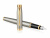Перьевая ручка Parker IM Metal Brushed Metal GT, перо: F